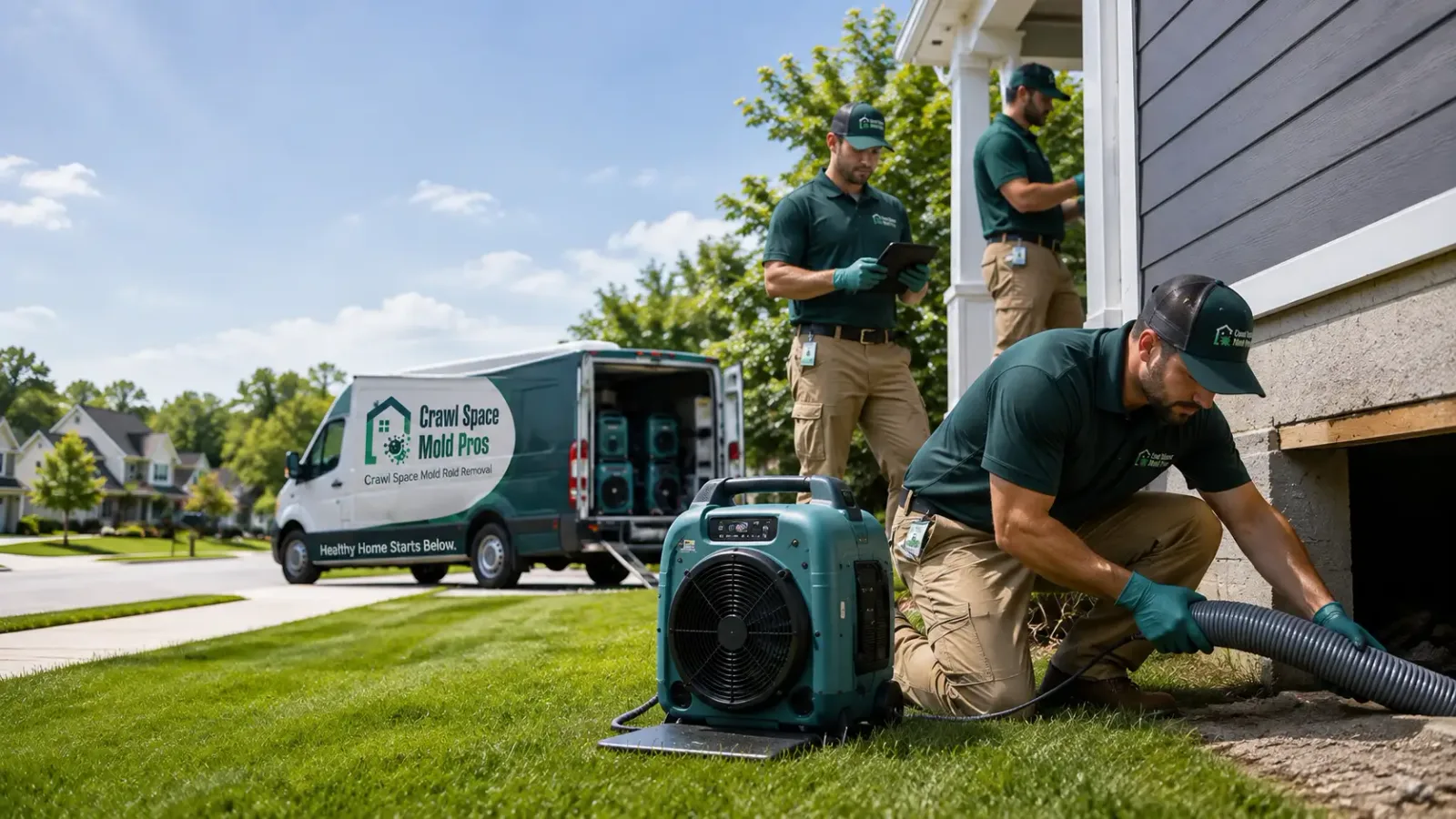 Crawl Space Mold Removal in Campbell, MN